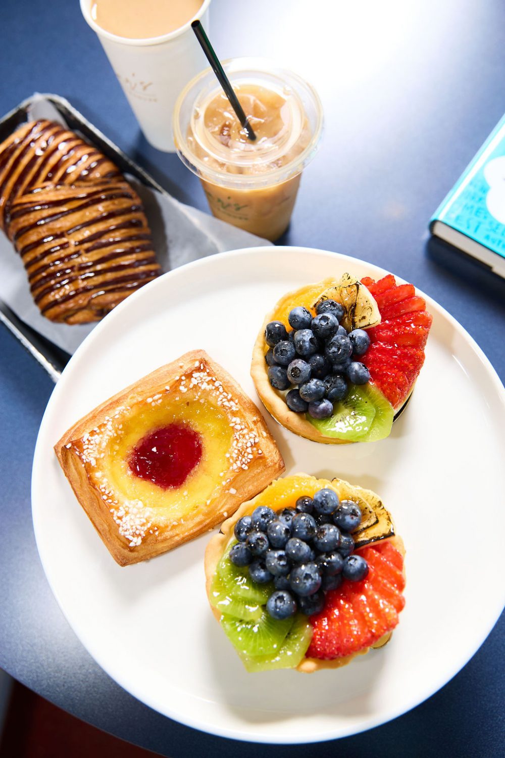 Fresh pastries, tarts coffee and books at Edgar's Bakehouse